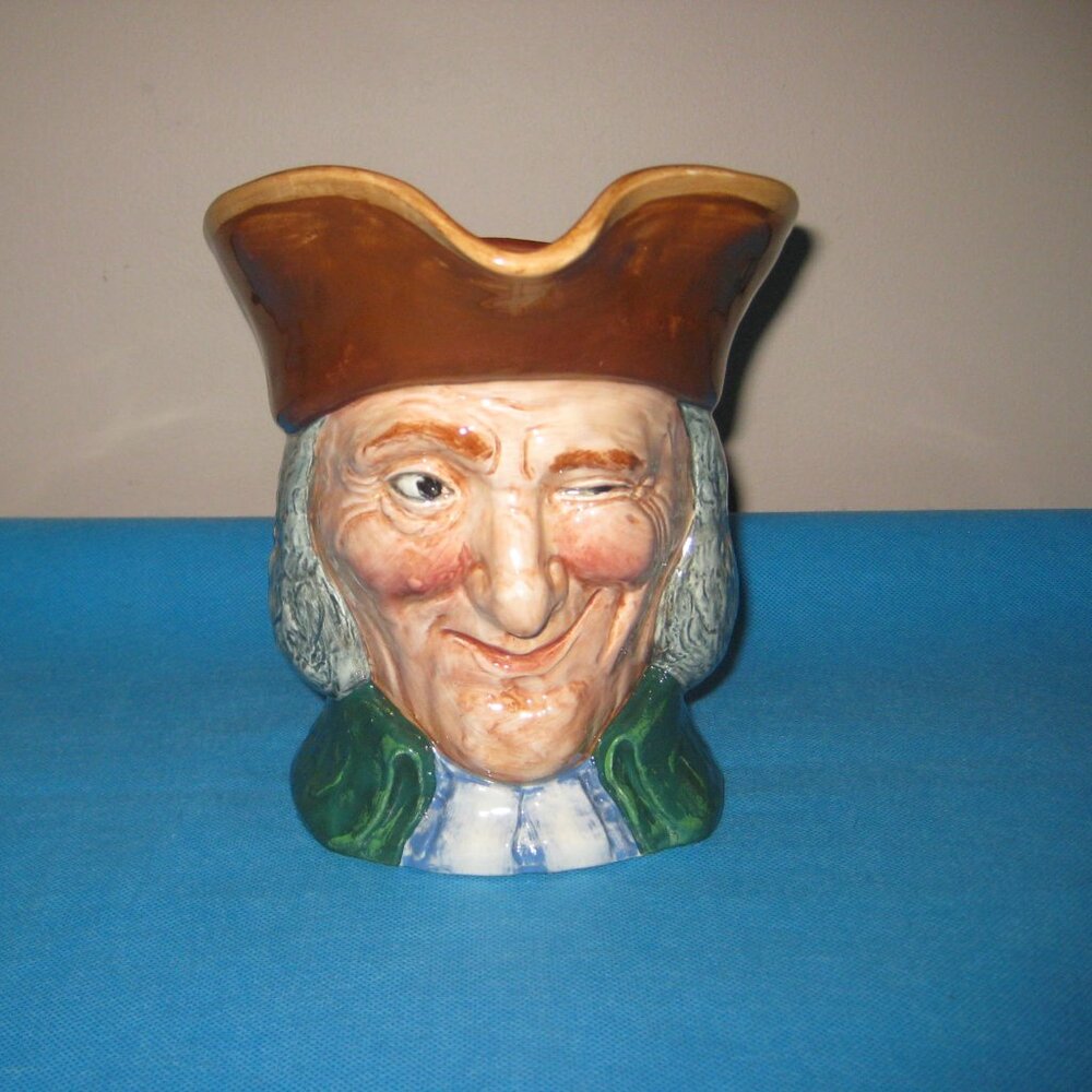 Vintage Royal Doulton Vicar of Bray Large 7" Toby Character Mug Jug